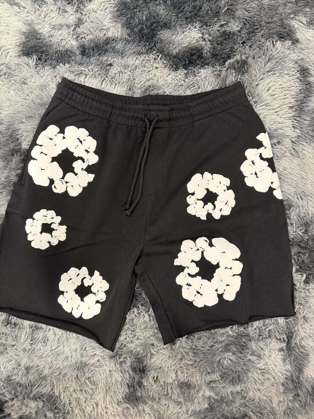 Denim Tears Cotton Wreath Sweatshorts Black Size M